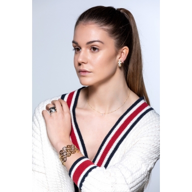 ANILLO ORO BLANCO CON DIAMANTES BLANCOS